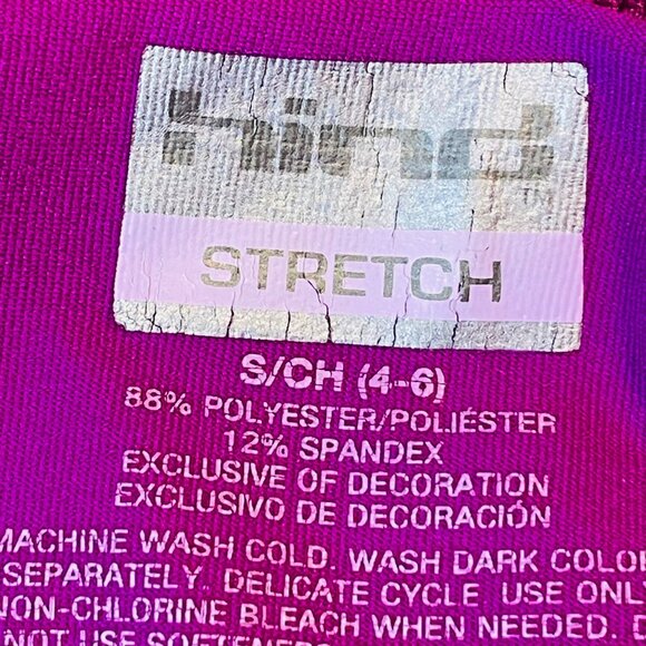 Hind Athletic Stretch Pink Purple Skort S/CH 4-6 Spandex Machine Washable - Picture 5 of 9